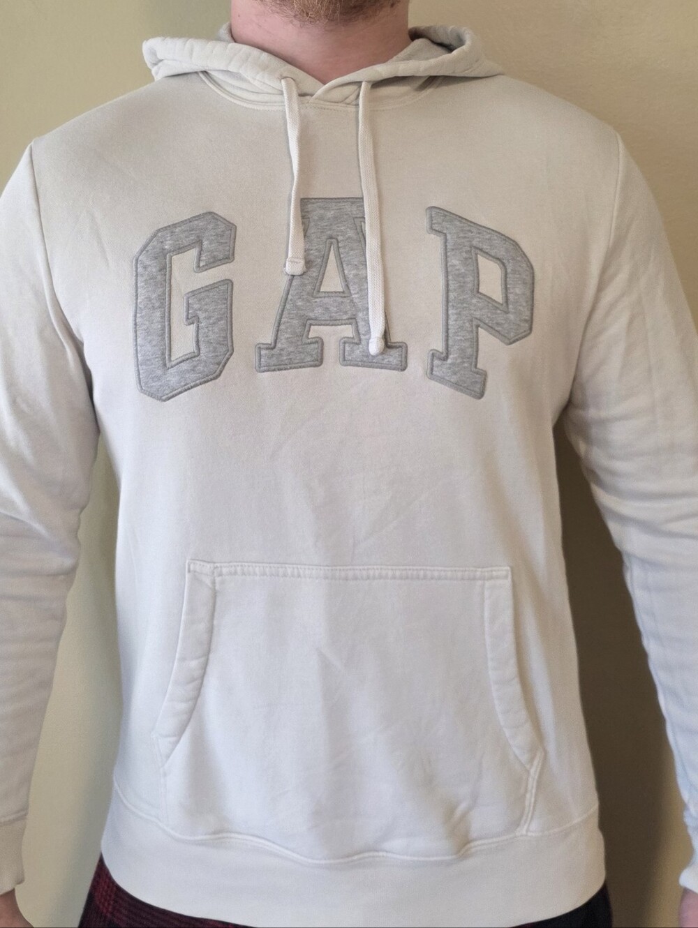 GAP Men’s Cream Hoodie Sweatshirt